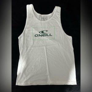 medium white mens tank top